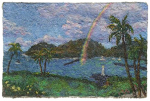 rainbow over Nawiliwili Harbor